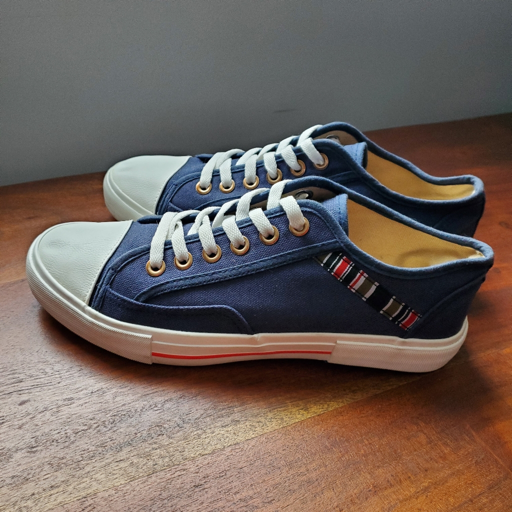 Triple5soul Men's Sneakers Sz. 8 Euc 555 Soul Navy Canvas Rare Htf